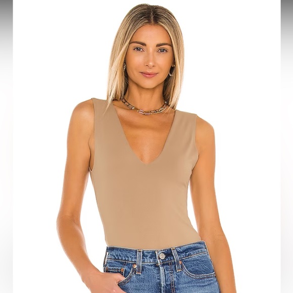 Free People | Keep It Sleek V-neck Sleeveless Bodysuit - Picture 3 of 15